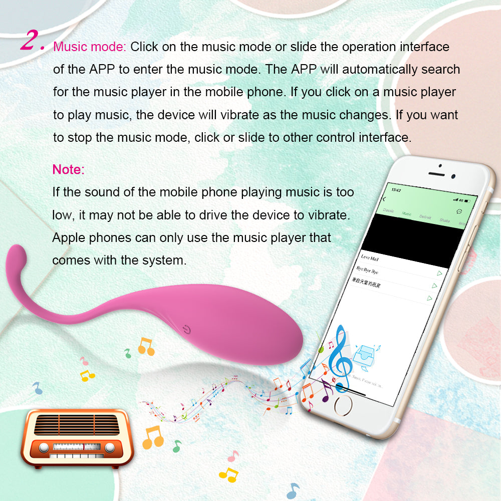 DOVPAL Lush G -Spot Egg Vibrators with Remote Control