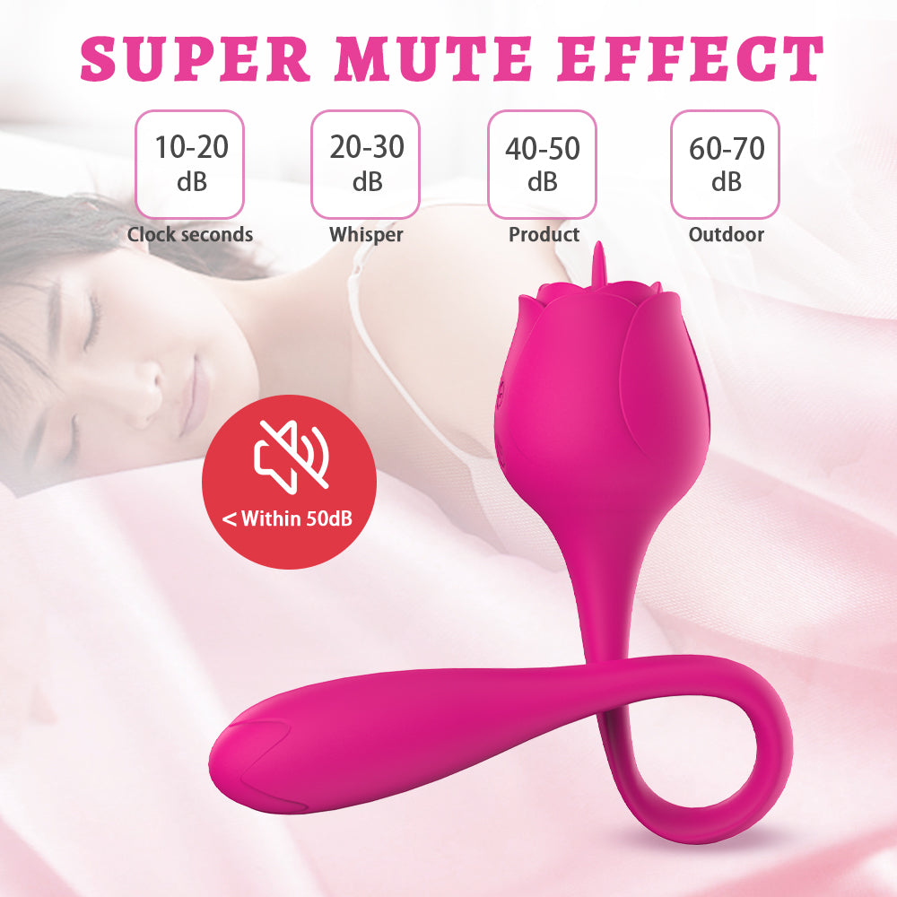 Dovpal 2 in 1 Tongue Licking Vibrator and Egg Vibrator