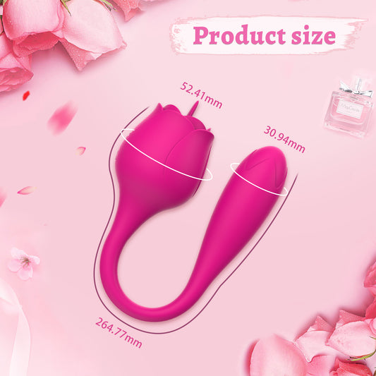 Dovpal 2 in 1 Tongue Licking Vibrator and Egg Vibrator