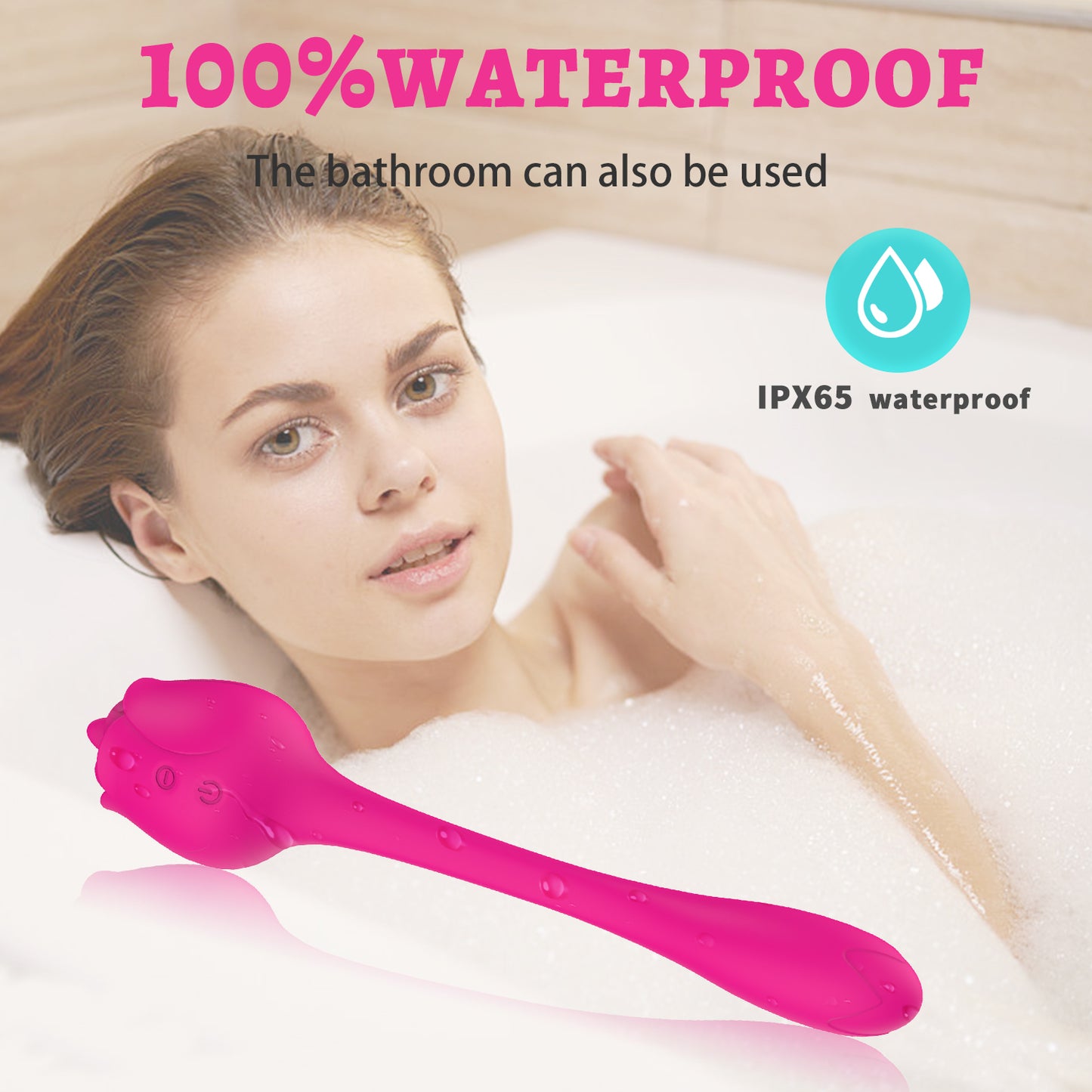 Dovpal 2 in 1 Tongue Licking Vibrator and Egg Vibrator