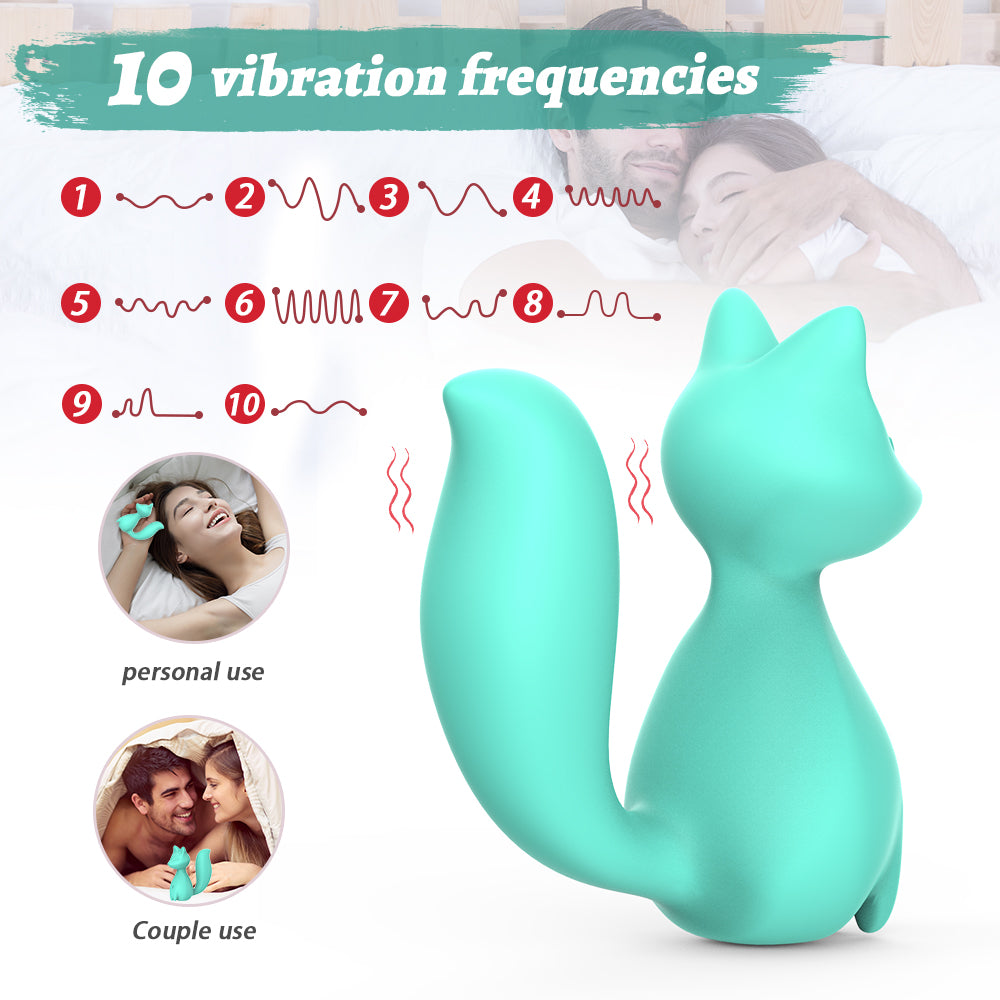 Dovpal 10 Modes Jump Egg Vibrator Cute Fox Shape Mini Vibrator