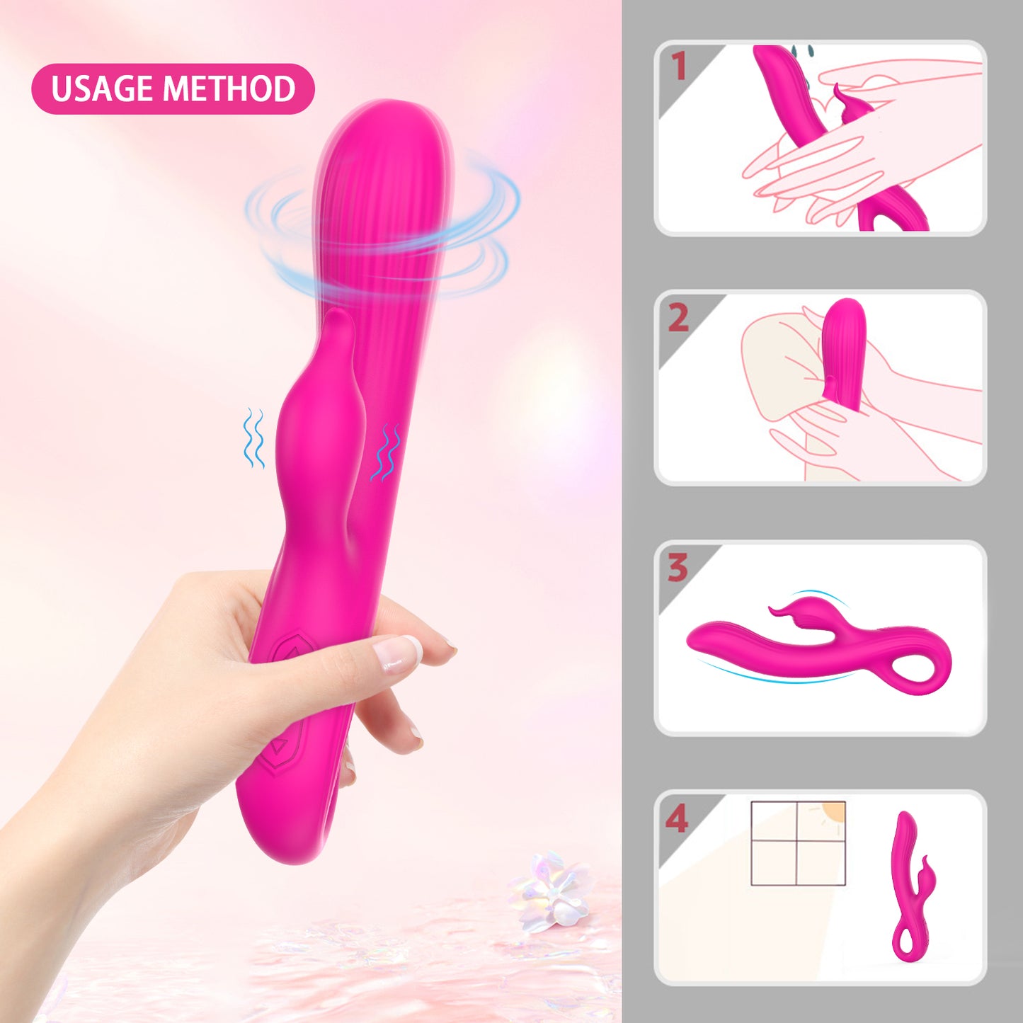 Dovpal Dual Rabbit Vibrator Personal Massager